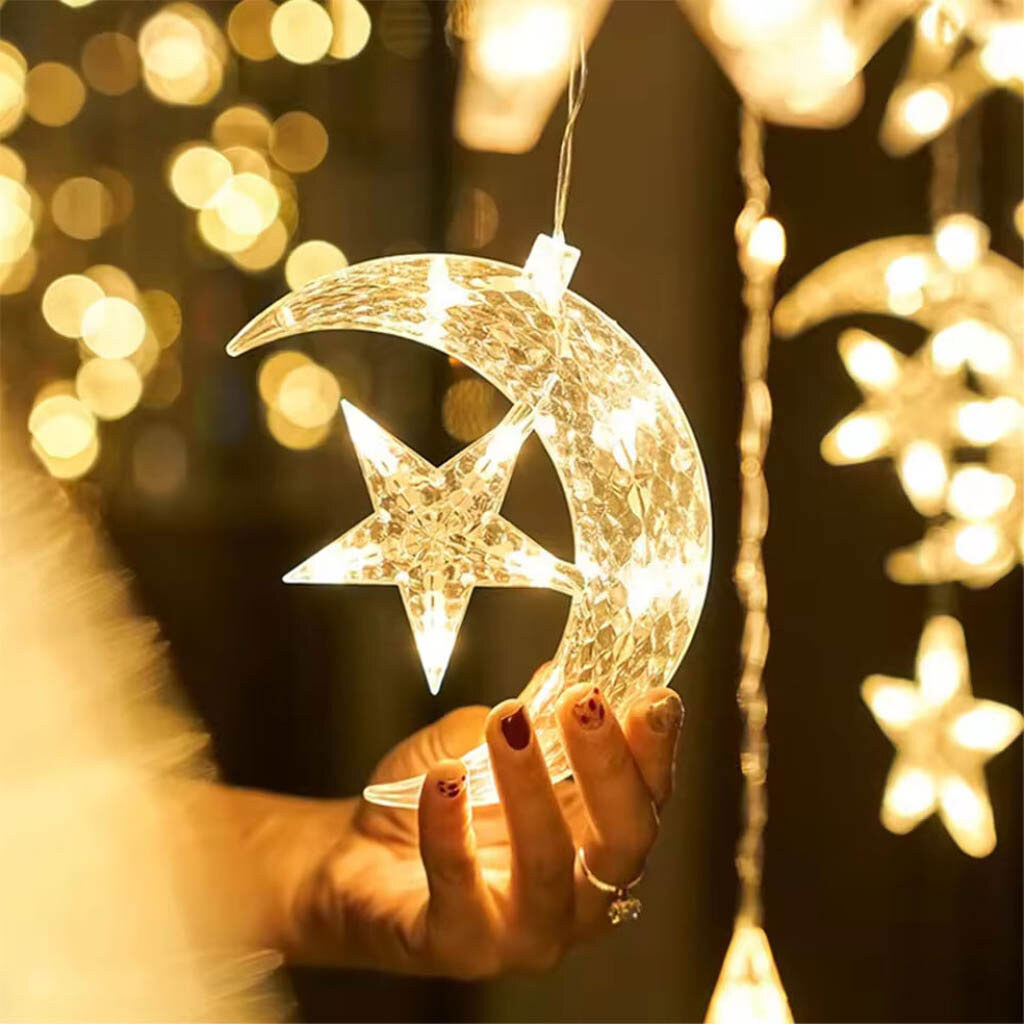 Светодиодная гирлянда штора Moon-Star - № 5 Светодиодная гирлянда штора Moon-Star - № 5