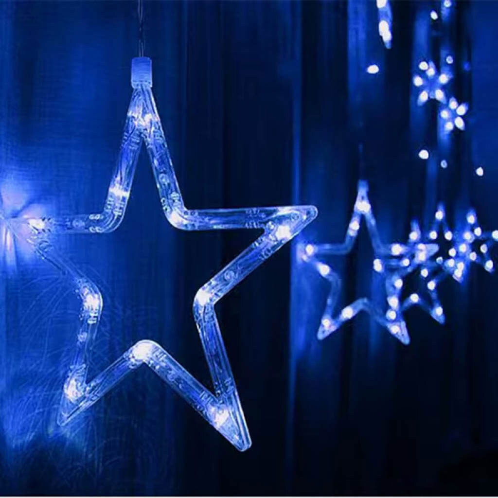 Светодиодная гирлянда штора Stars small and big - № 8 Светодиодная гирлянда штора Stars small and big - № 8