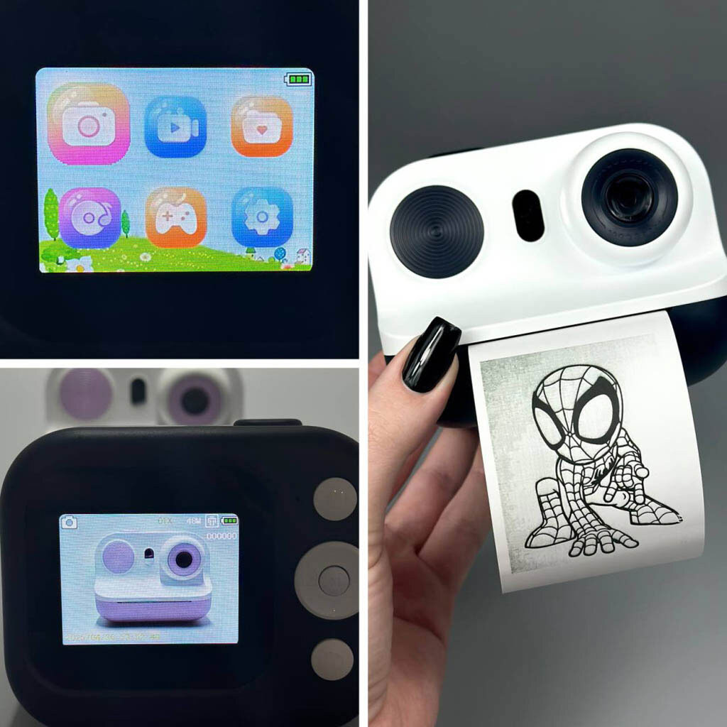 Дитяча фотокамера Polaroid Mini D21, Бузковий - № 6 Дитяча фотокамера Polaroid Mini D21, Бузковий - № 6