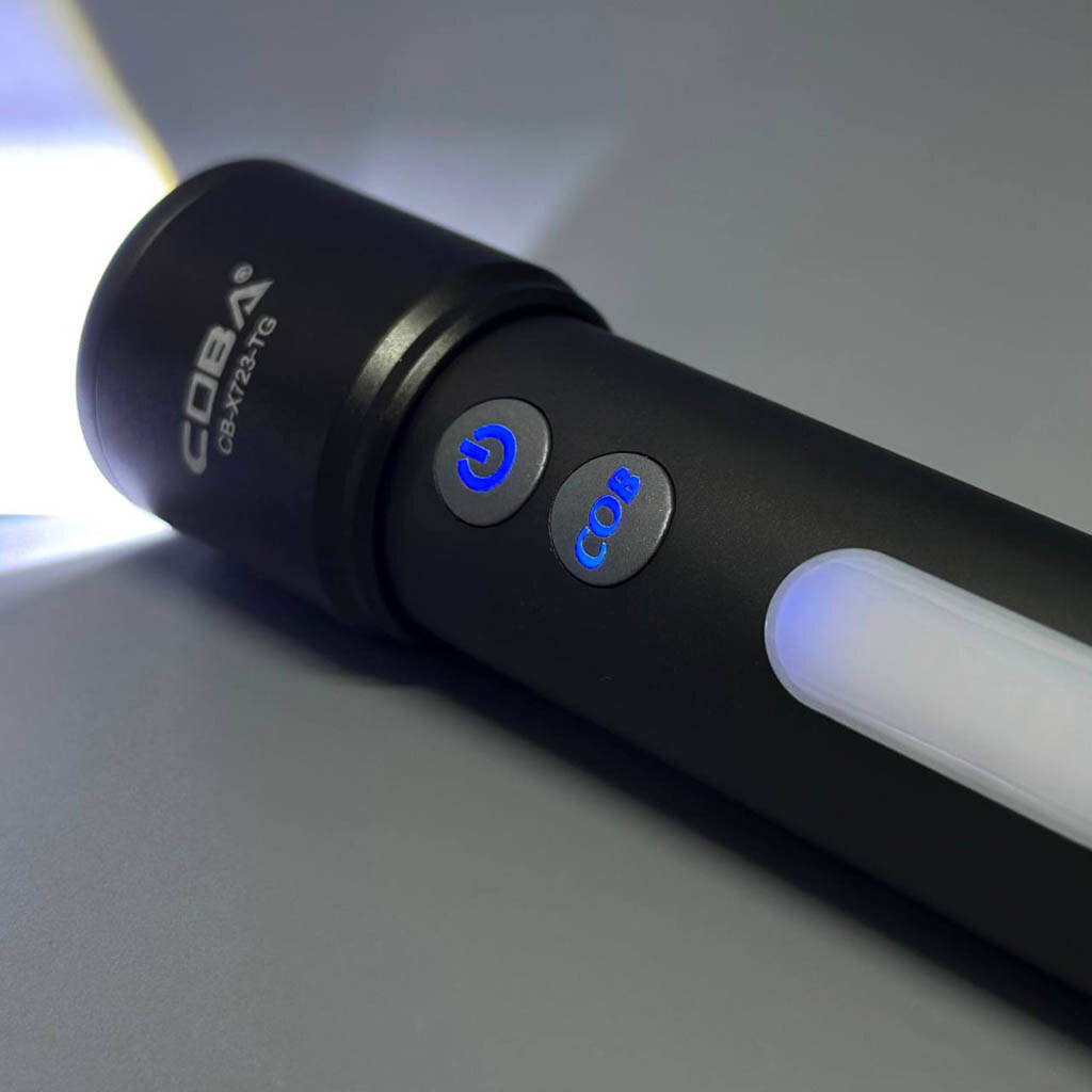 Фонарик CB-X723-TG+3LED, Черный - № 2 Фонарик CB-X723-TG+3LED, Черный - № 2