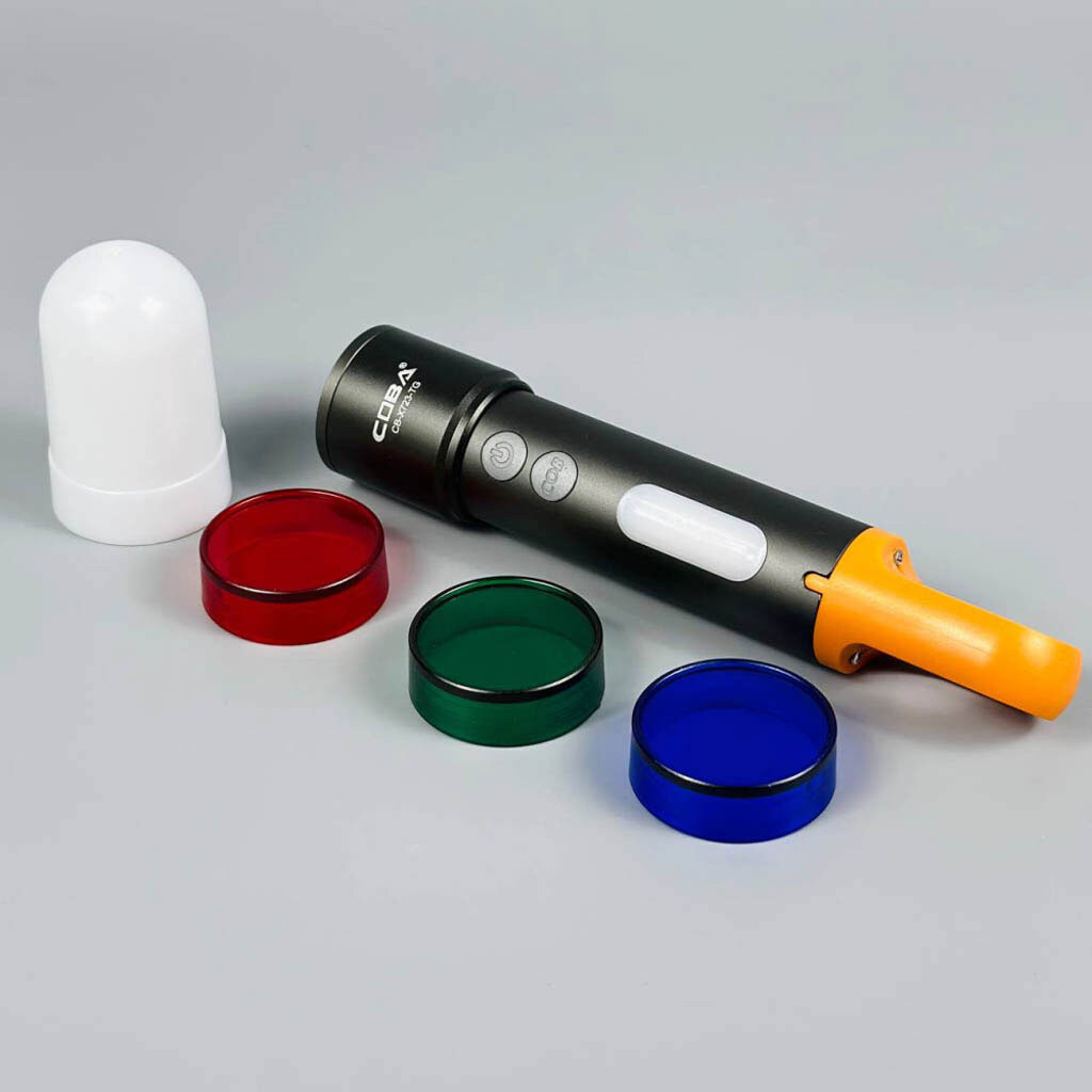 Фонарик CB-X723-TG+3LED, Черный - № 5 Фонарик CB-X723-TG+3LED, Черный - № 5