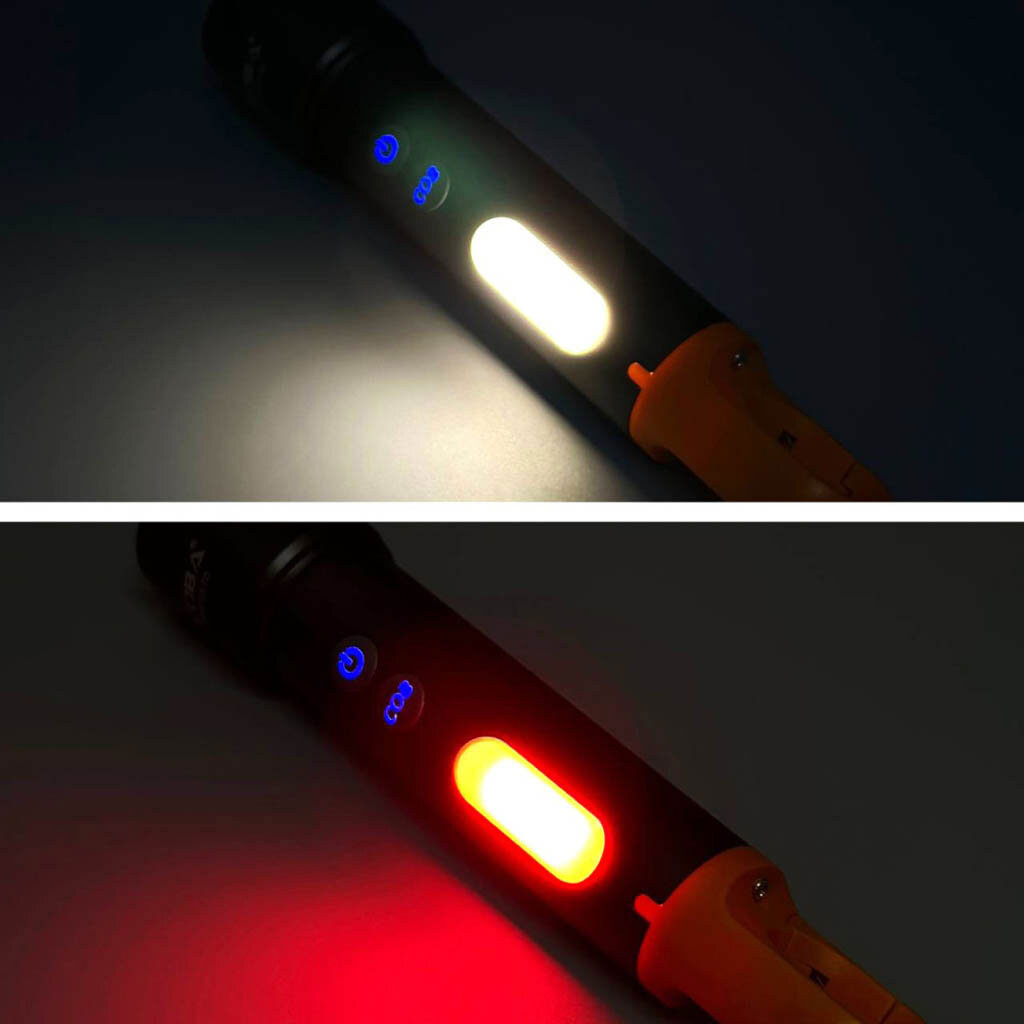 Фонарик CB-X723-TG+3LED, Черный - № 6 Фонарик CB-X723-TG+3LED, Черный - № 6