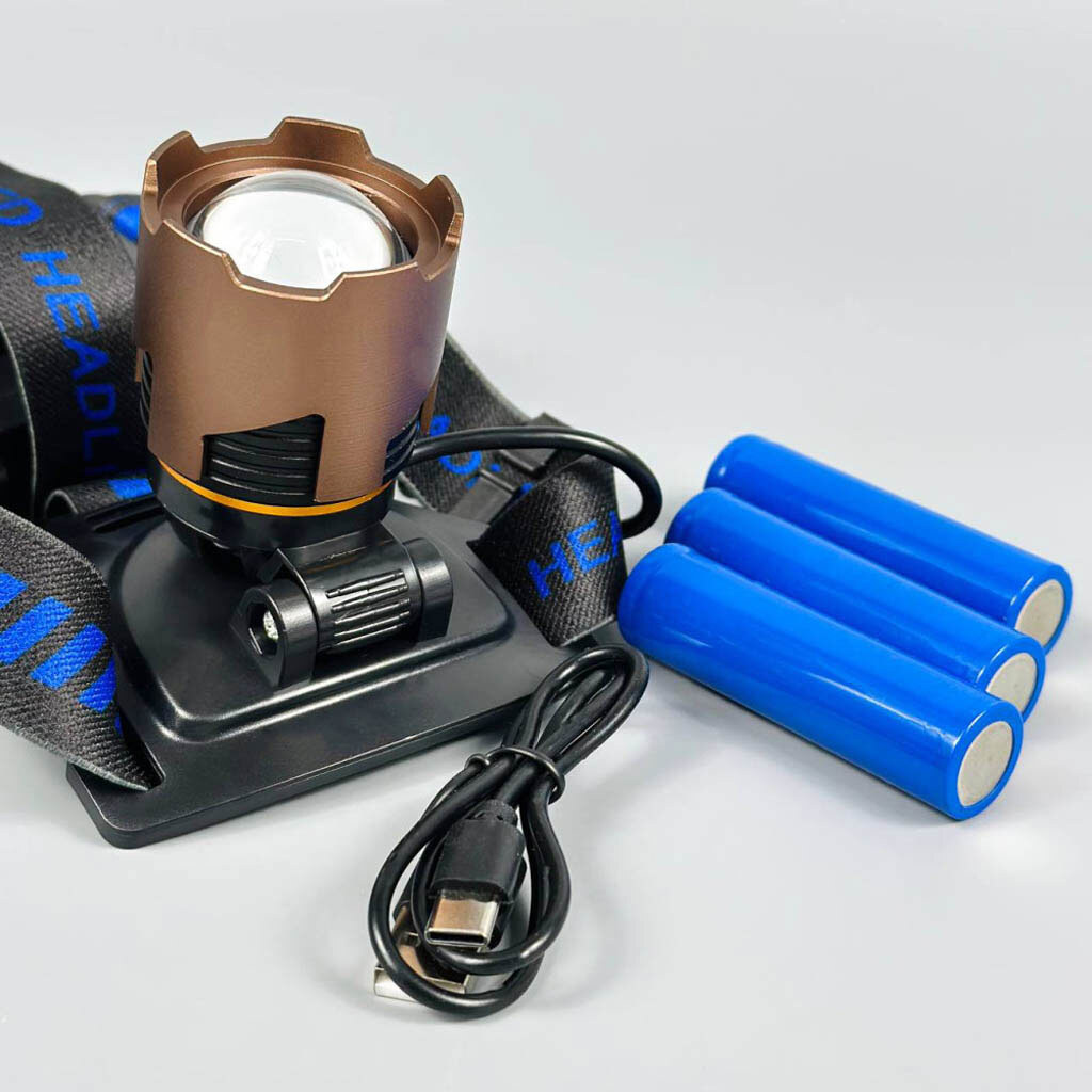 Налобный фонарь A49-TG, Черный - № 4 Налобный фонарь A49-TG, Черный - № 4