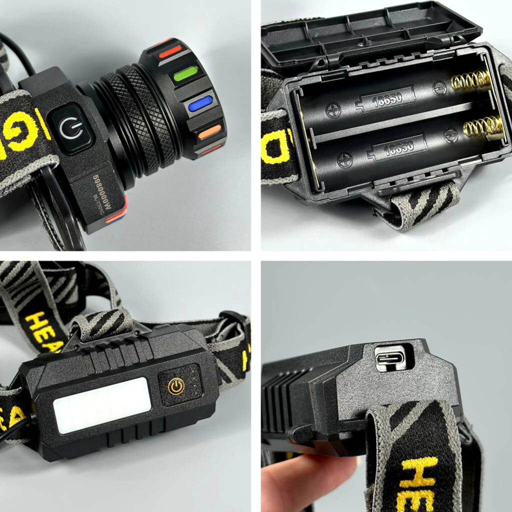 Налобный фонарь BL-T701C-TG, Черный - № 2 Налобный фонарь BL-T701C-TG, Черный - № 2