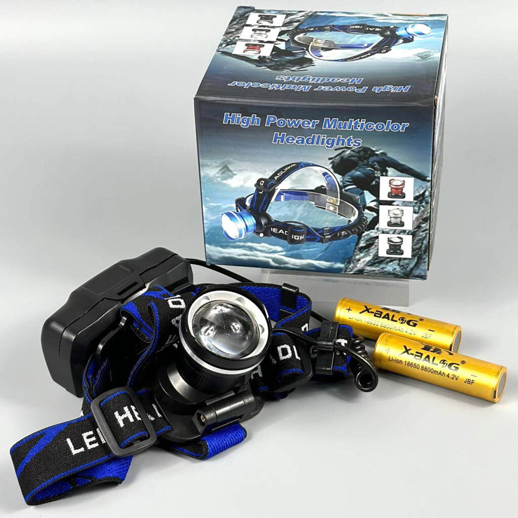 Налобный фонарь RN-1622-T6, Черный - № 6 Налобный фонарь RN-1622-T6, Черный - № 6