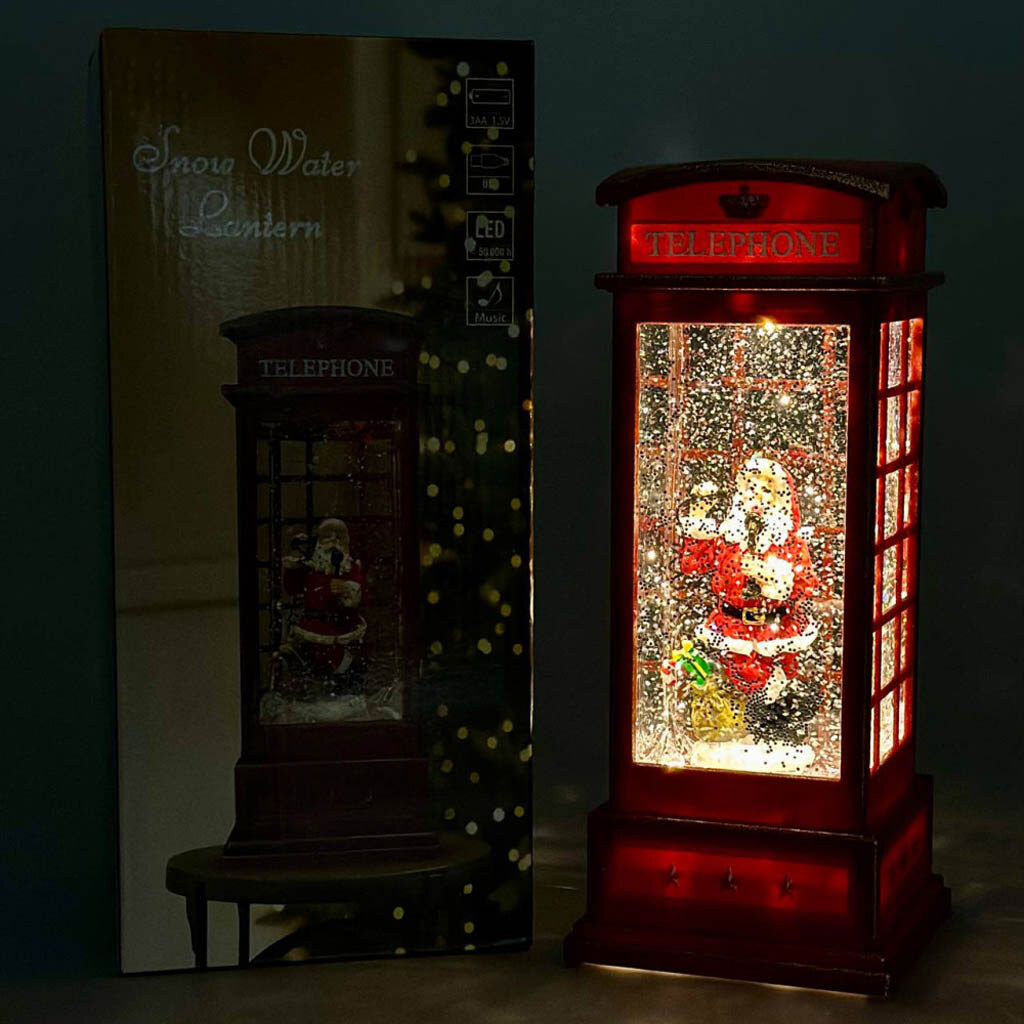 Новорічний нічник XMAS Телефонна будка WLD-25002A - № 10 Новорічний нічник XMAS Телефонна будка WLD-25002A - № 10