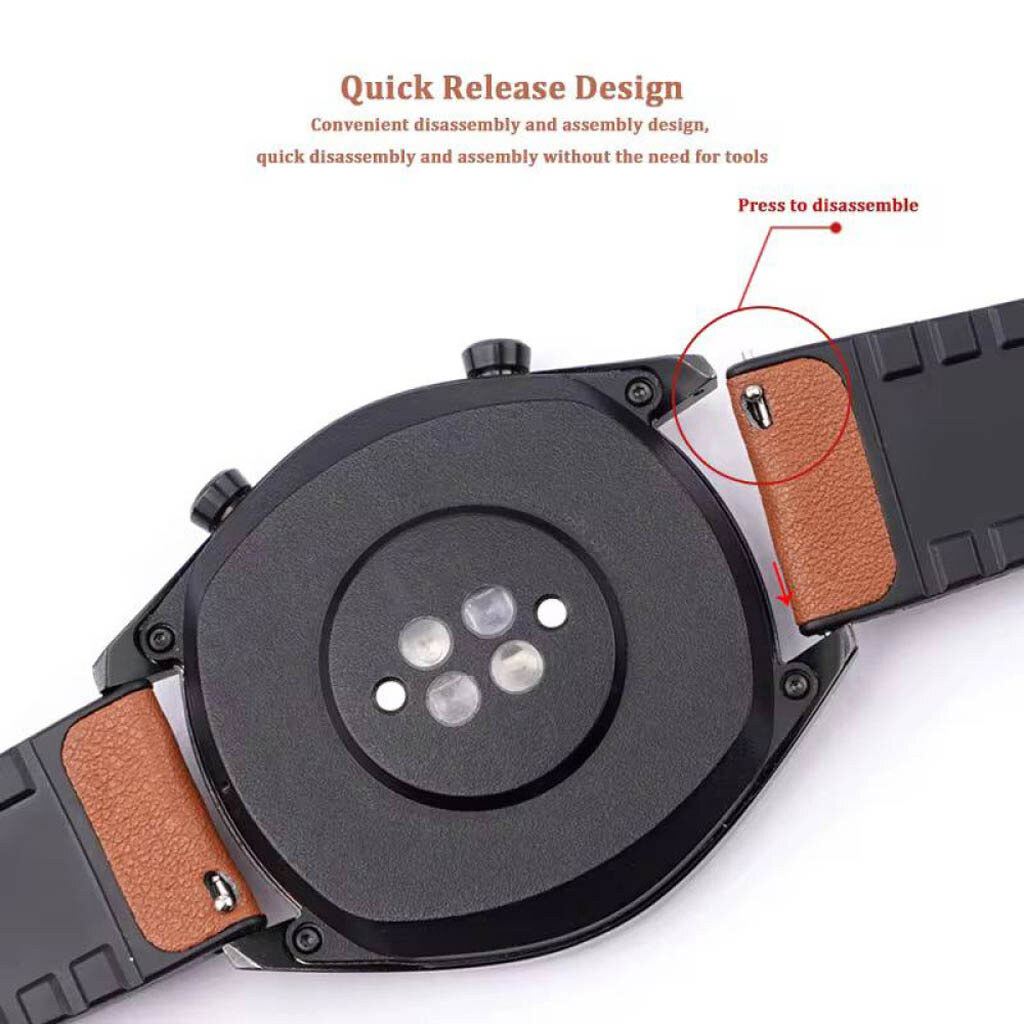 Ремешок универсальный, Leather Casual Color, Серый - № 8 Ремешок универсальный, Leather Casual Color, Серый - № 8