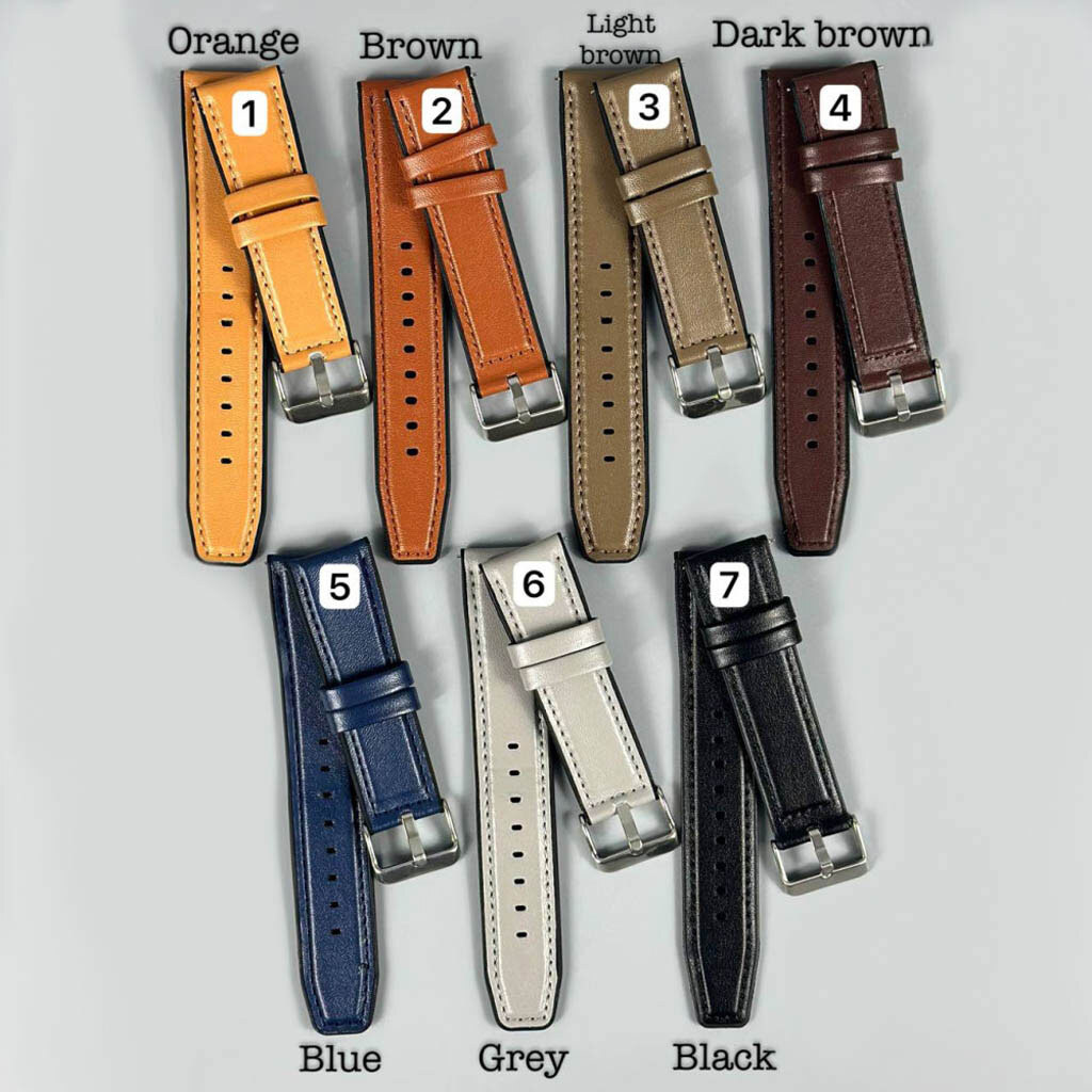 Ремешок универсальный, Leather Casual Color, Серый - № 9 Ремешок универсальный, Leather Casual Color, Серый - № 9