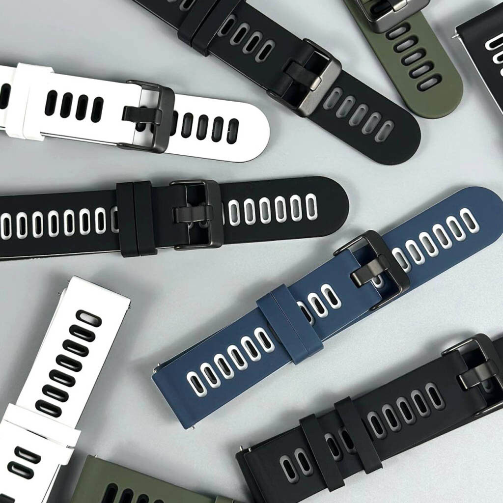 Ремешок универсальный, Sport Garmin, Black-White, Черный - № 3 Ремешок универсальный, Sport Garmin, Black-White, Черный - № 3