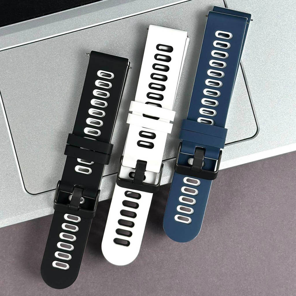 Ремешок универсальный, Sport Garmin, Black-White, Черный - № 4 Ремешок универсальный, Sport Garmin, Black-White, Черный - № 4