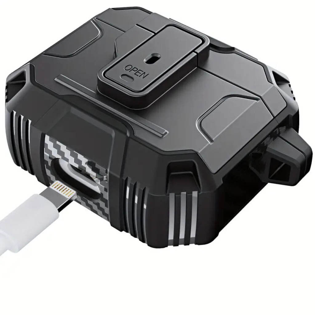 Чехол (накладка) Apple AirPods 4, Dasfond Armor, Желтый - № 2 Чехол (накладка) Apple AirPods 4, Dasfond Armor, Желтый - № 2