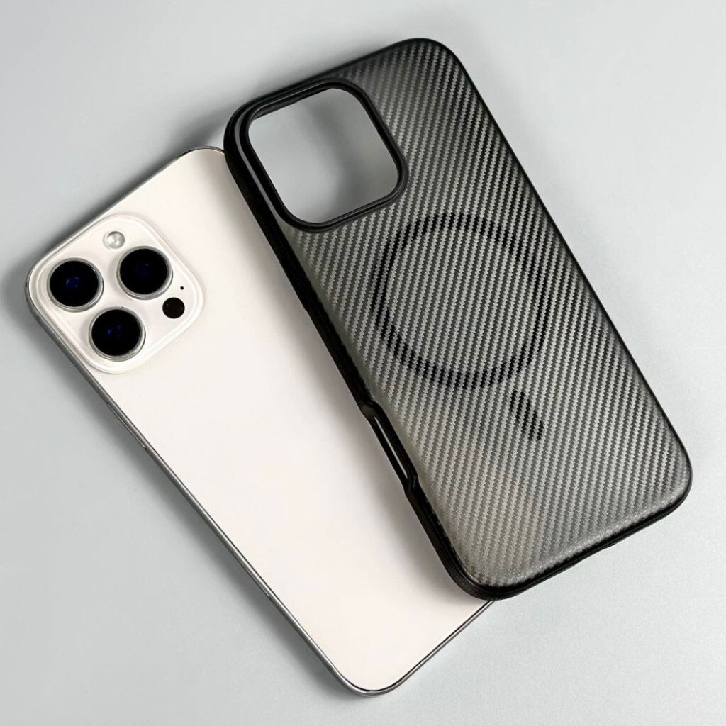 Чохол (накладка) Apple iPhone 12 / iPhone 12 Pro, Carbon Fibre Texture, MagSafe, Фіолетовий - № 10 Чохол (накладка) Apple iPhone 12 / iPhone 12 Pro, Carbon Fibre Texture, MagSafe, Фіолетовий - № 10