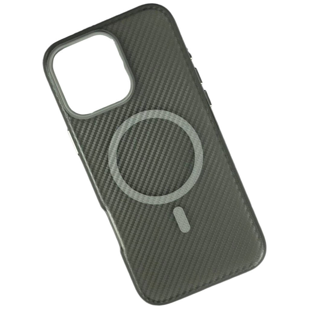 Чохол (накладка) Apple iPhone 17 Air, Carbon Fibre Texture, MagSafe, Сірий - № 1 Чохол (накладка) Apple iPhone 17 Air, Carbon Fibre Texture, MagSafe, Сірий - № 1