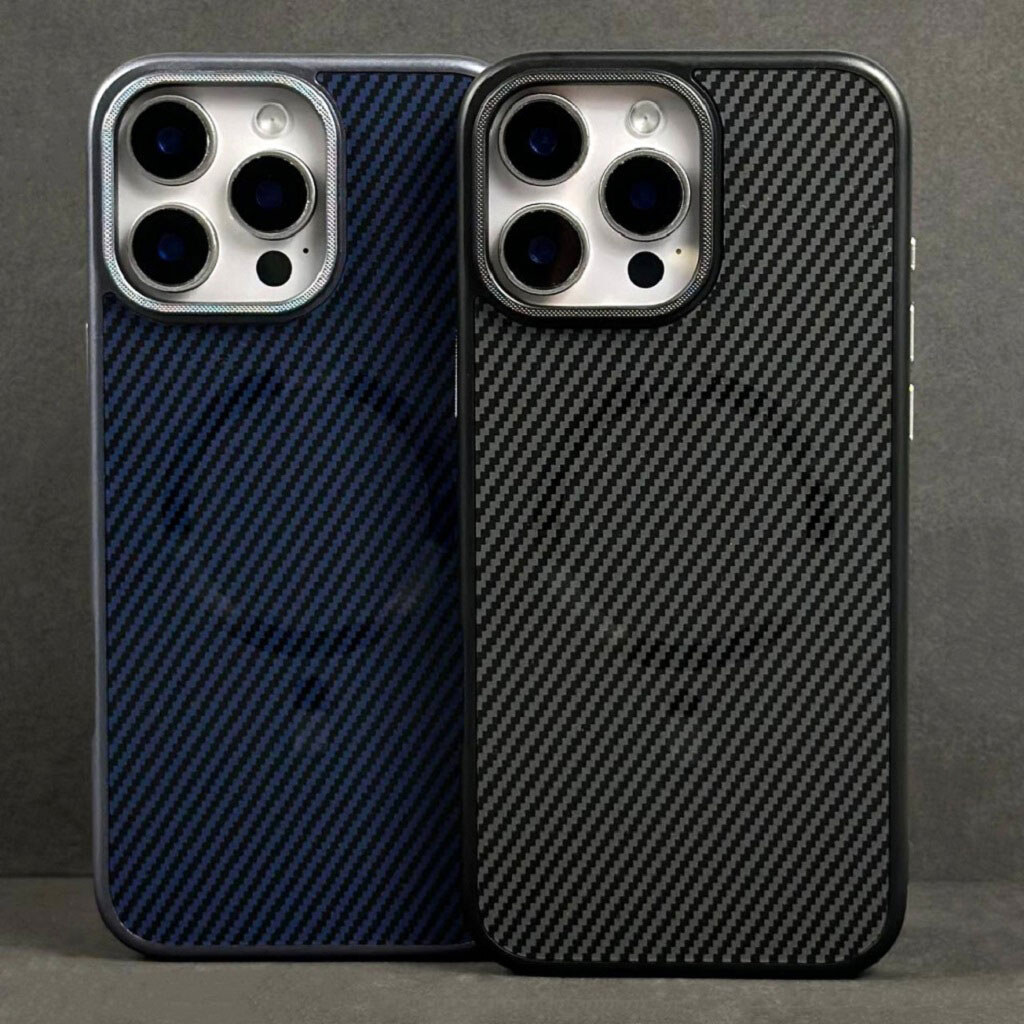 Чохол (накладка) Apple iPhone 17 Pro Max, Carbon Pattern Shockproof, MagSafe, Синій - № 12 Чохол (накладка) Apple iPhone 17 Pro Max, Carbon Pattern Shockproof, MagSafe, Синій - № 12