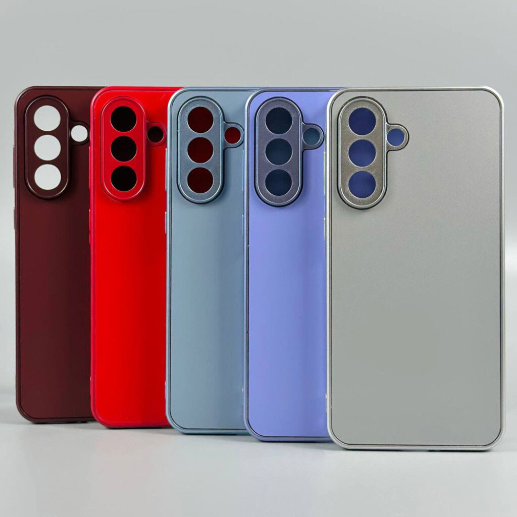 Чехол (накладка) Samsung Galaxy A36 5G, Matte Soft Touch Chrome, Синий - № 12 Чехол (накладка) Samsung Galaxy A36 5G, Matte Soft Touch Chrome, Синий - № 12