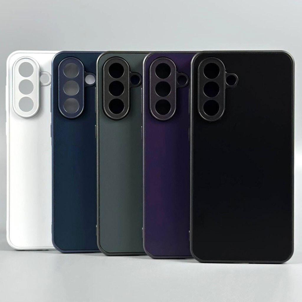 Чехол (накладка) Samsung Galaxy A56 5G, Matte Soft Touch Chrome, Серый - № 3 Чехол (накладка) Samsung Galaxy A56 5G, Matte Soft Touch Chrome, Серый - № 3