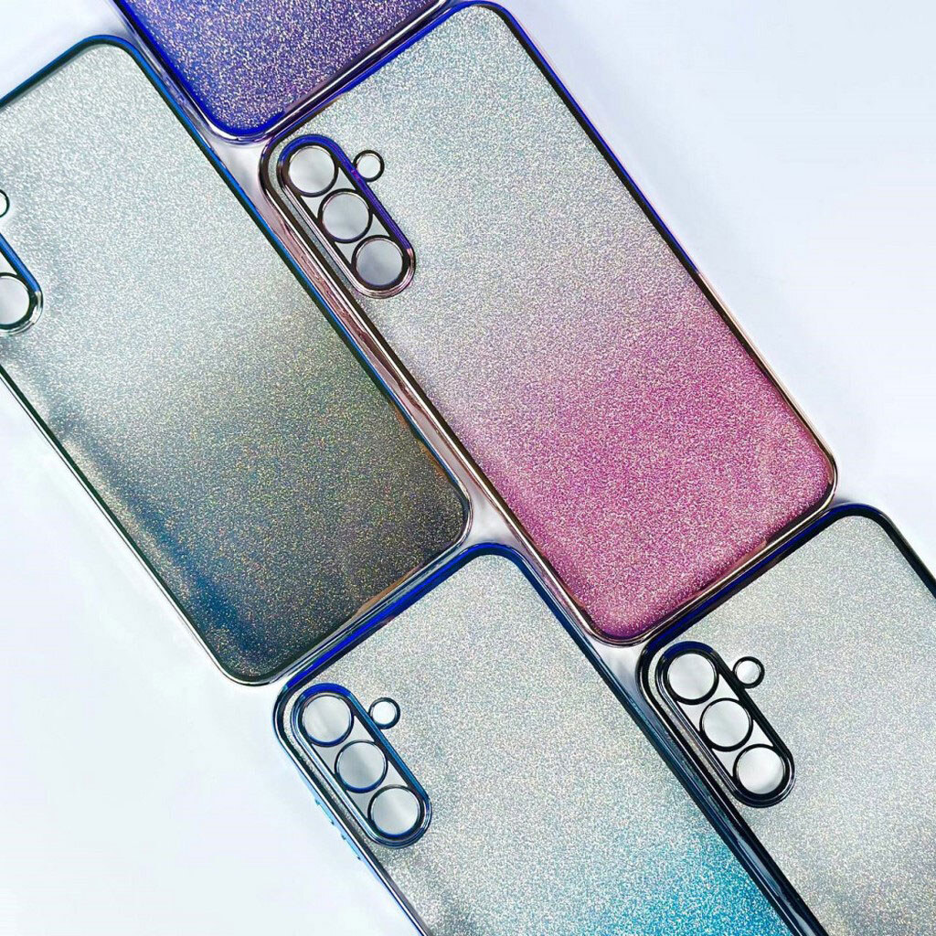 Чехол (накладка) Samsung A175 Galaxy A17 4G, Ombre Glitter Chrome, Black Chrome, Черный - № 5 Чехол (накладка) Samsung A175 Galaxy A17 4G, Ombre Glitter Chrome, Black Chrome, Черный - № 5