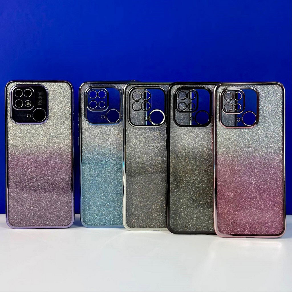 Чехол (накладка) Samsung A175 Galaxy A17 4G, Ombre Glitter Chrome, Black Chrome, Черный - № 8 Чехол (накладка) Samsung A175 Galaxy A17 4G, Ombre Glitter Chrome, Black Chrome, Черный - № 8