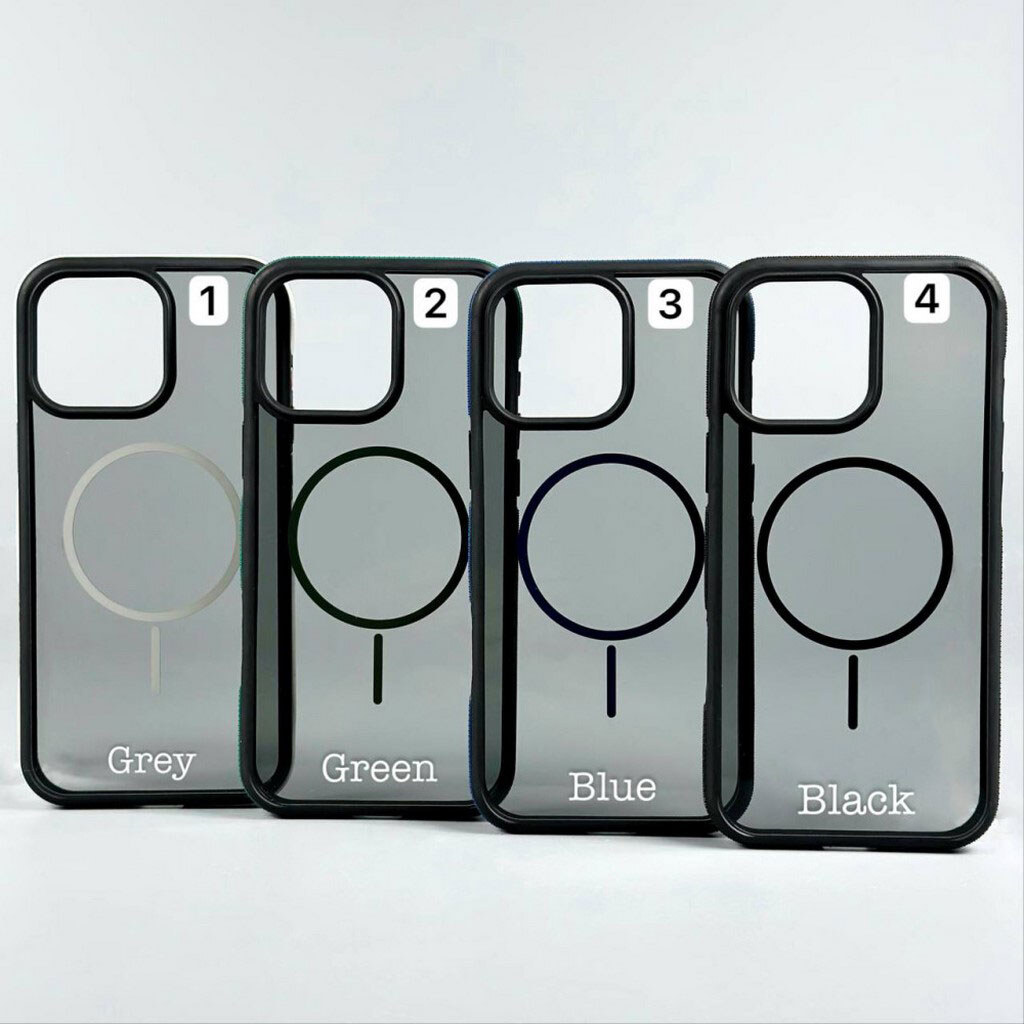 Чехол (накладка) Apple iPhone 15, Crystal Black, MagSafe, Синий - № 3 Чехол (накладка) Apple iPhone 15, Crystal Black, MagSafe, Синий - № 3