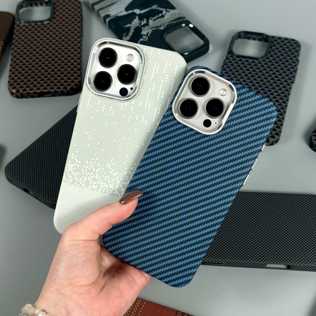 Чехол (накладка) Apple iPhone 13 Pro Max, Elite Carbon Matte Box, MagSafe, Silver Peak, Рисунок - № 8 Чехол (накладка) Apple iPhone 13 Pro Max, Elite Carbon Matte Box, MagSafe, Silver Peak, Рисунок - № 8