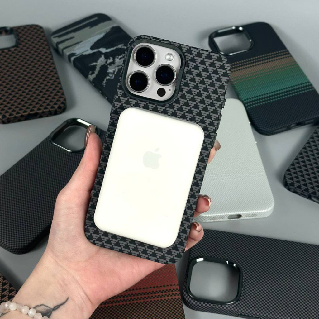 Чехол (накладка) Apple iPhone 14 Pro Max, Elite Carbon Matte Box, MagSafe, Blue Diagonals, Рисунок - № 10 Чехол (накладка) Apple iPhone 14 Pro Max, Elite Carbon Matte Box, MagSafe, Blue Diagonals, Рисунок - № 10