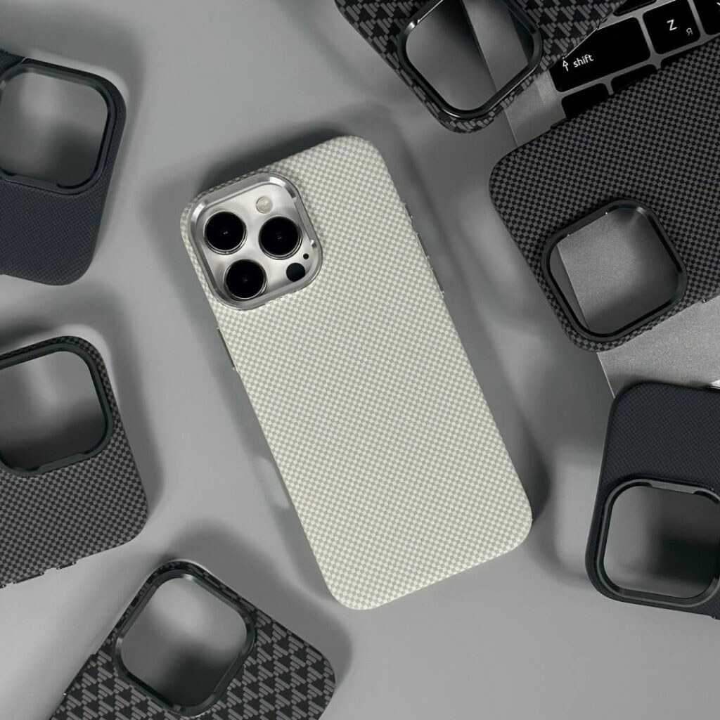 Чехол (накладка) Apple iPhone 14, Elite Carbon Matte Box, MagSafe, Blue Diagonals, Рисунок - № 4 Чехол (накладка) Apple iPhone 14, Elite Carbon Matte Box, MagSafe, Blue Diagonals, Рисунок - № 4