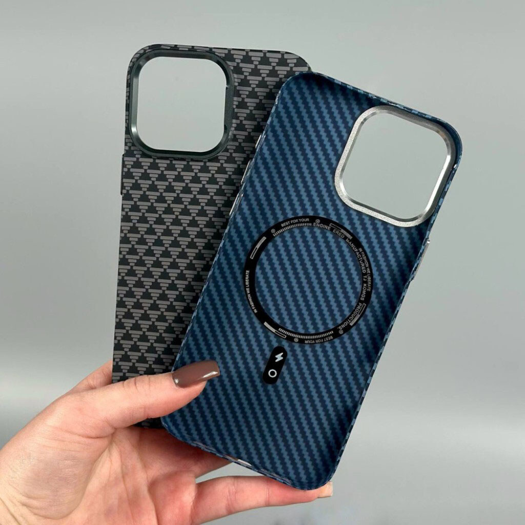 Чехол (накладка) Apple iPhone 17, Elite Carbon Matte Box, MagSafe, Orange Stripes, Рисунок - № 9 Чехол (накладка) Apple iPhone 17, Elite Carbon Matte Box, MagSafe, Orange Stripes, Рисунок - № 9
