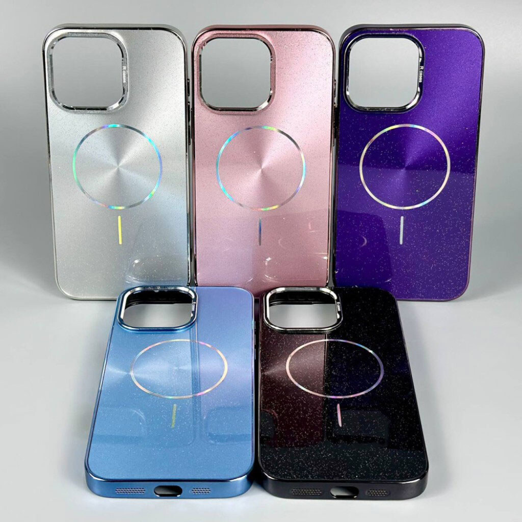 Чохол (накладка) Apple iPhone 12 Pro Max, Glam Shine, MagSafe, Чорний - № 2 Чохол (накладка) Apple iPhone 12 Pro Max, Glam Shine, MagSafe, Чорний - № 2