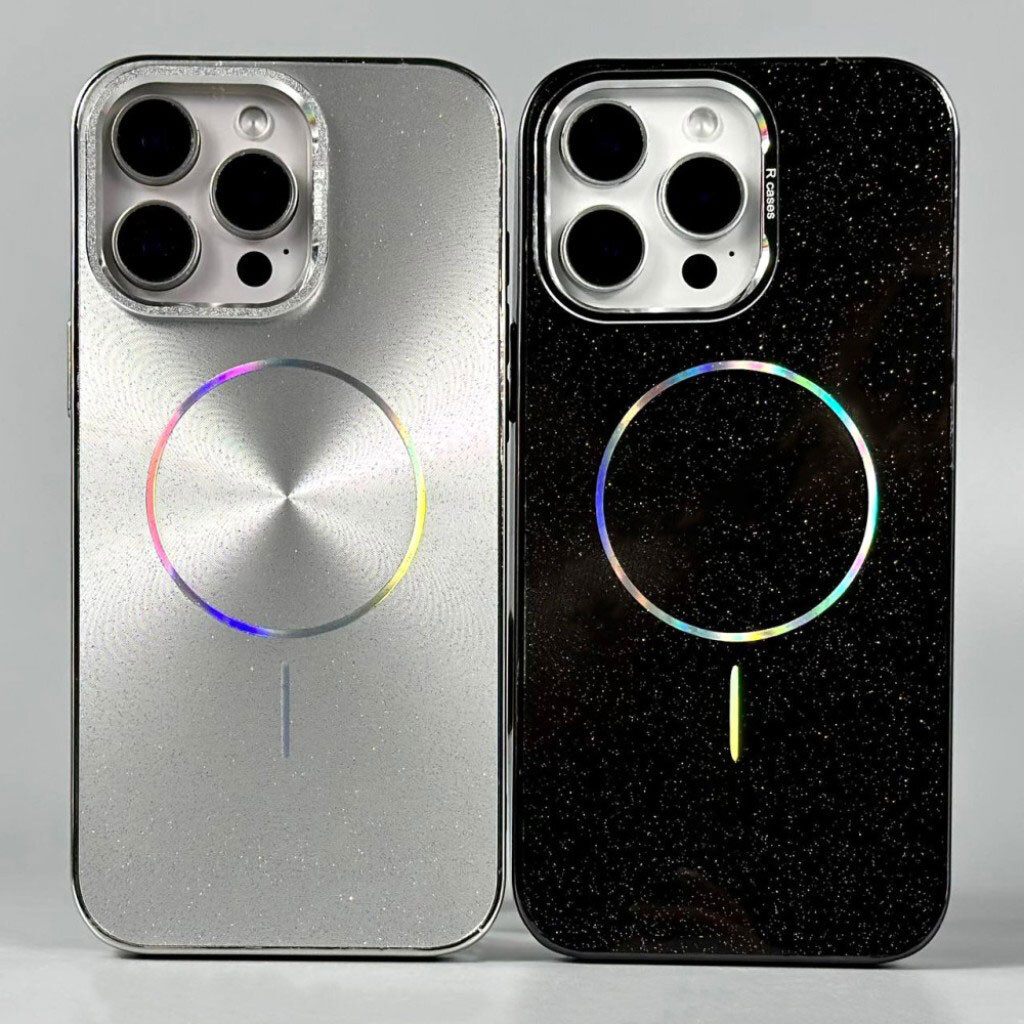 Чохол (накладка) Apple iPhone 12 Pro Max, Glam Shine, MagSafe, Чорний - № 3 Чохол (накладка) Apple iPhone 12 Pro Max, Glam Shine, MagSafe, Чорний - № 3