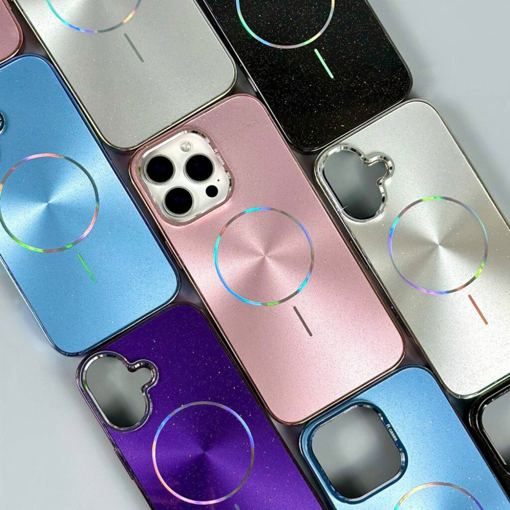 Чохол (накладка) Apple iPhone 12 Pro Max, Glam Shine, MagSafe, Чорний - № 7 Чохол (накладка) Apple iPhone 12 Pro Max, Glam Shine, MagSafe, Чорний - № 7