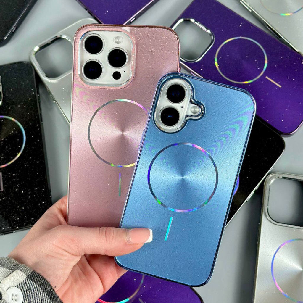 Чохол (накладка) Apple iPhone 12 Pro Max, Glam Shine, MagSafe, Чорний - № 8 Чохол (накладка) Apple iPhone 12 Pro Max, Glam Shine, MagSafe, Чорний - № 8