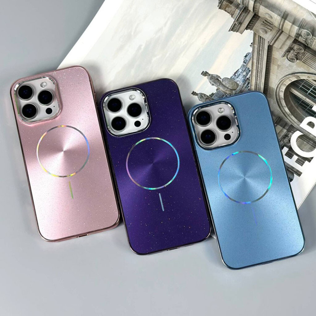 Чохол (накладка) Apple iPhone 14 Pro, Glam Shine, MagSafe, Чорний - № 4 Чохол (накладка) Apple iPhone 14 Pro, Glam Shine, MagSafe, Чорний - № 4