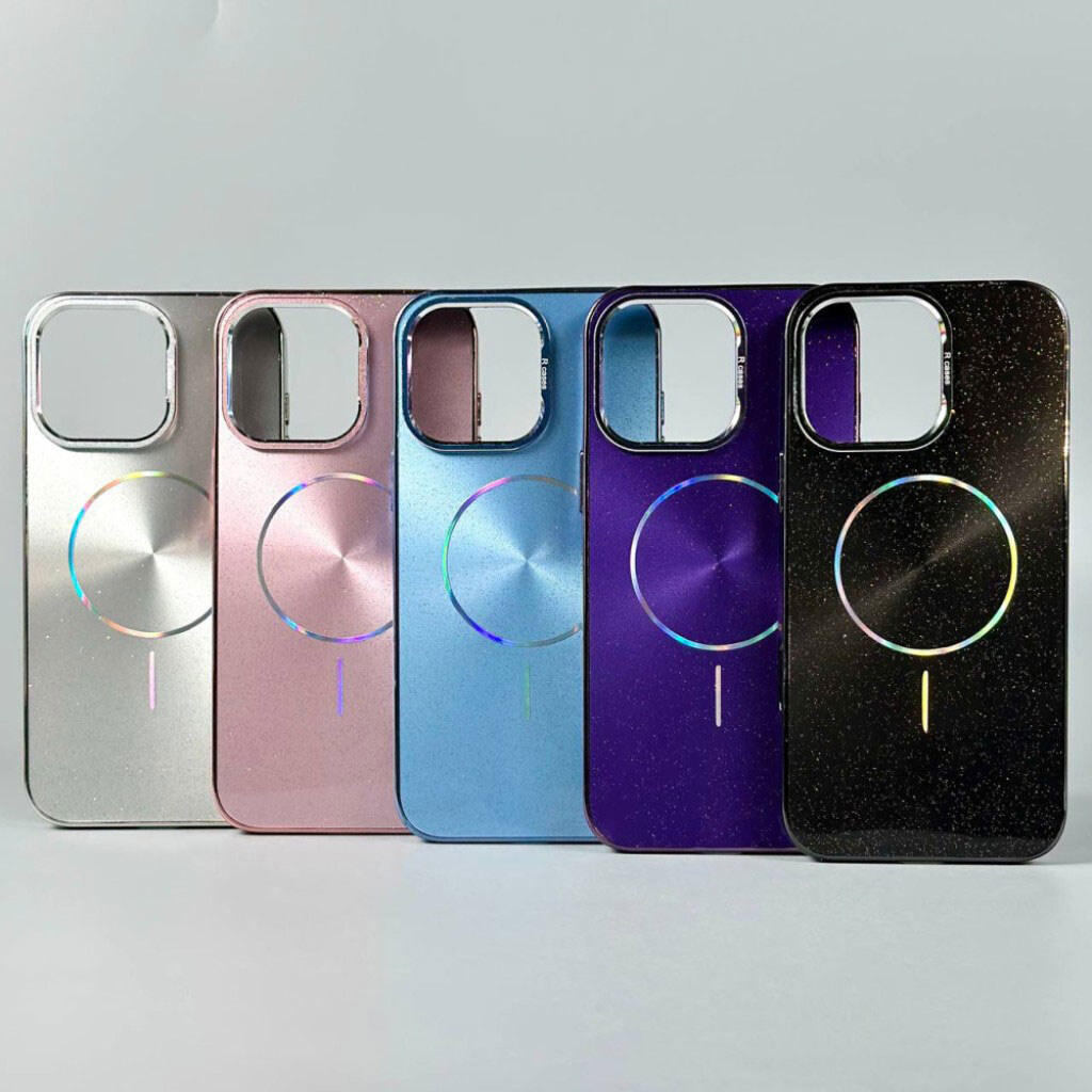 Чохол (накладка) Apple iPhone 14 Pro, Glam Shine, MagSafe, Чорний - № 12 Чохол (накладка) Apple iPhone 14 Pro, Glam Shine, MagSafe, Чорний - № 12