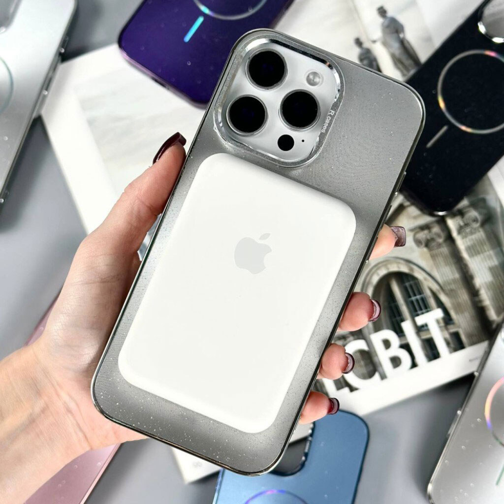 Чохол (накладка) Apple iPhone 15 Pro, Glam Shine, MagSafe, Рожевий - № 10 Чохол (накладка) Apple iPhone 15 Pro, Glam Shine, MagSafe, Рожевий - № 10