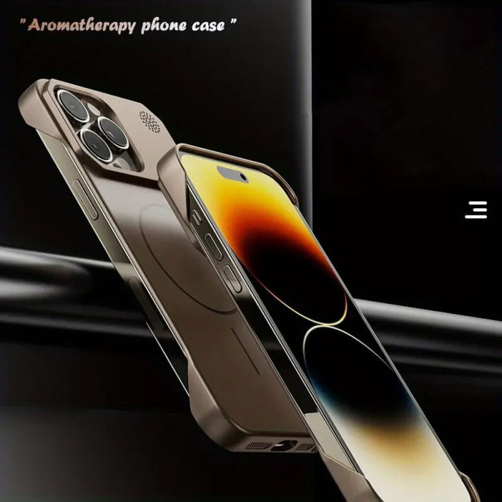 Чохол (накладка) Apple iPhone 13 Pro Max, AG-Glass Glass Matte Aromatherapy Metal, MagSafe, Сірий - № 11 Чохол (накладка) Apple iPhone 13 Pro Max, AG-Glass Glass Matte Aromatherapy Metal, MagSafe, Сірий - № 11