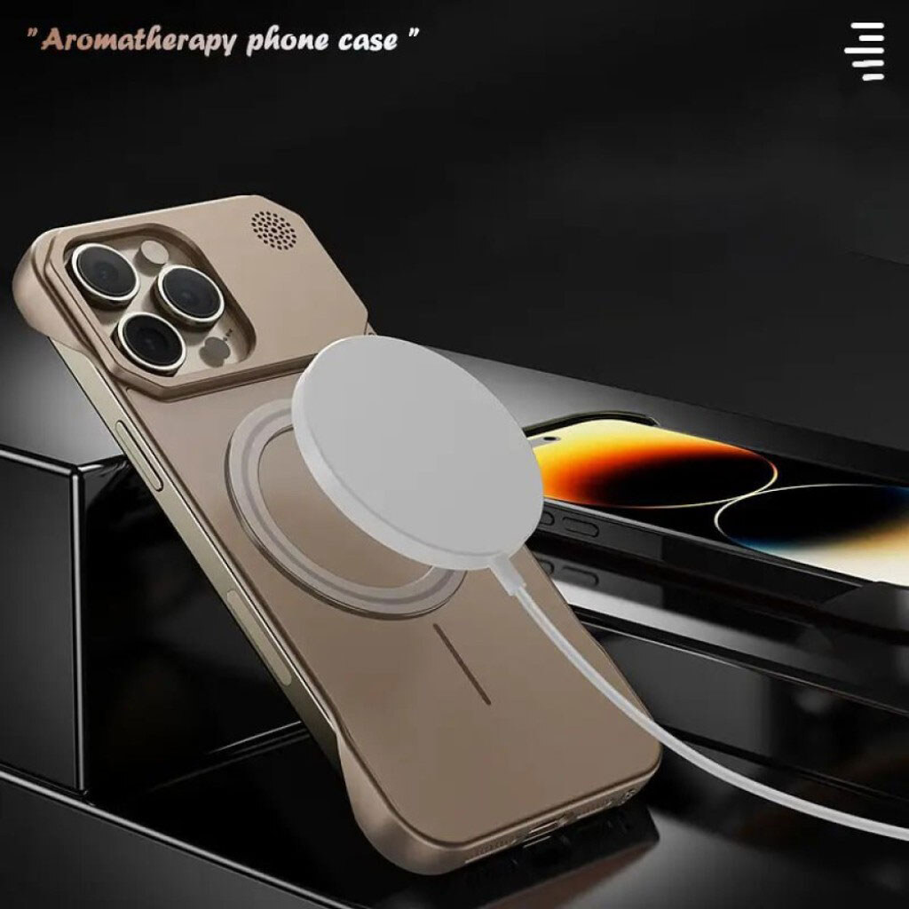 Чохол (накладка) Apple iPhone 13 Pro Max, AG-Glass Glass Matte Aromatherapy Metal, MagSafe, Сірий - № 15 Чохол (накладка) Apple iPhone 13 Pro Max, AG-Glass Glass Matte Aromatherapy Metal, MagSafe, Сірий - № 15