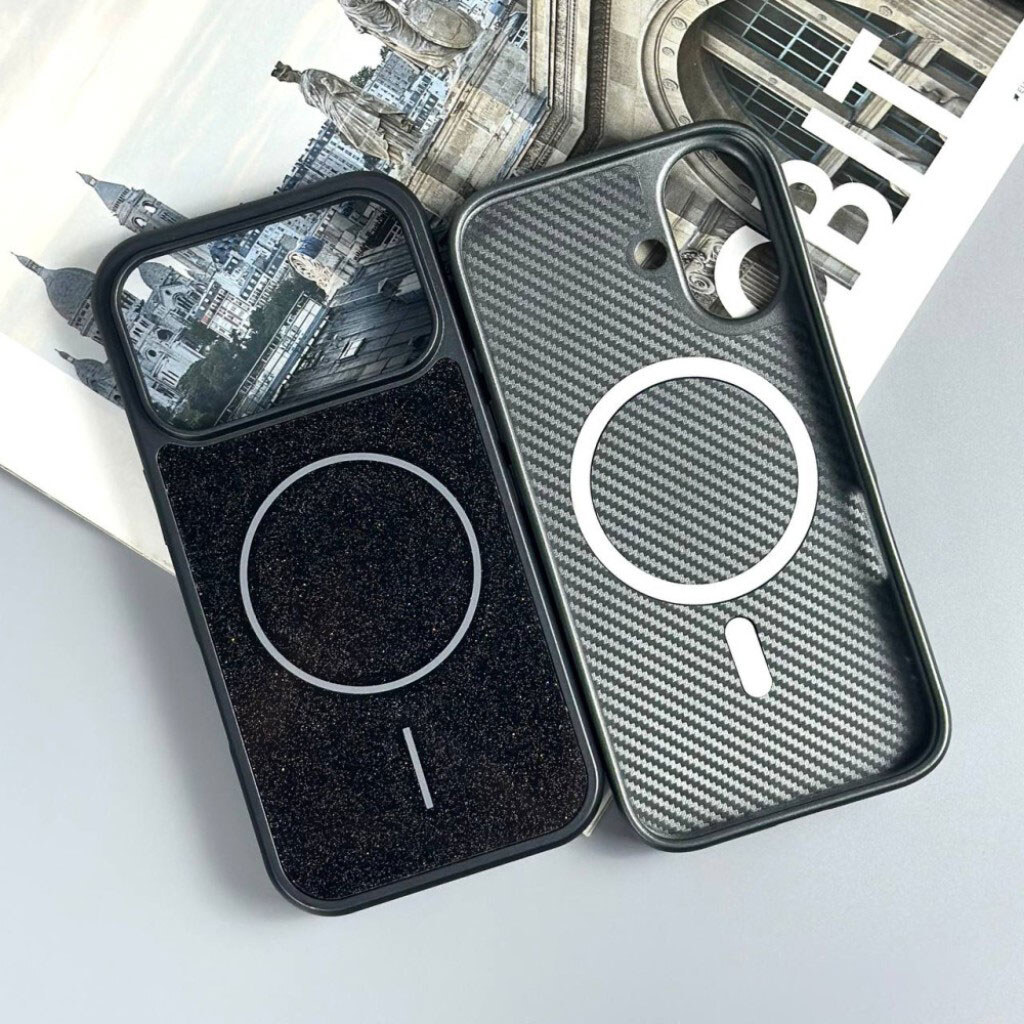 Чохол (накладка) Apple iPhone 13, Glitter Durable Shell, MagSafe, Чорний - № 11 Чохол (накладка) Apple iPhone 13, Glitter Durable Shell, MagSafe, Чорний - № 11