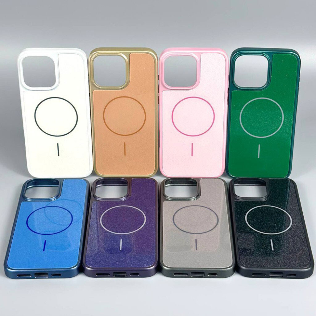 Чехол (накладка) Apple iPhone 14, Glitter Durable Shell, MagSafe, Синий - № 2 Чехол (накладка) Apple iPhone 14, Glitter Durable Shell, MagSafe, Синий - № 2