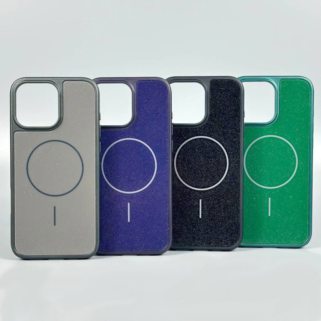 Чехол (накладка) Apple iPhone 17 Air, Glitter Durable Shell, MagSafe, Зеленый - № 5 Чехол (накладка) Apple iPhone 17 Air, Glitter Durable Shell, MagSafe, Зеленый - № 5