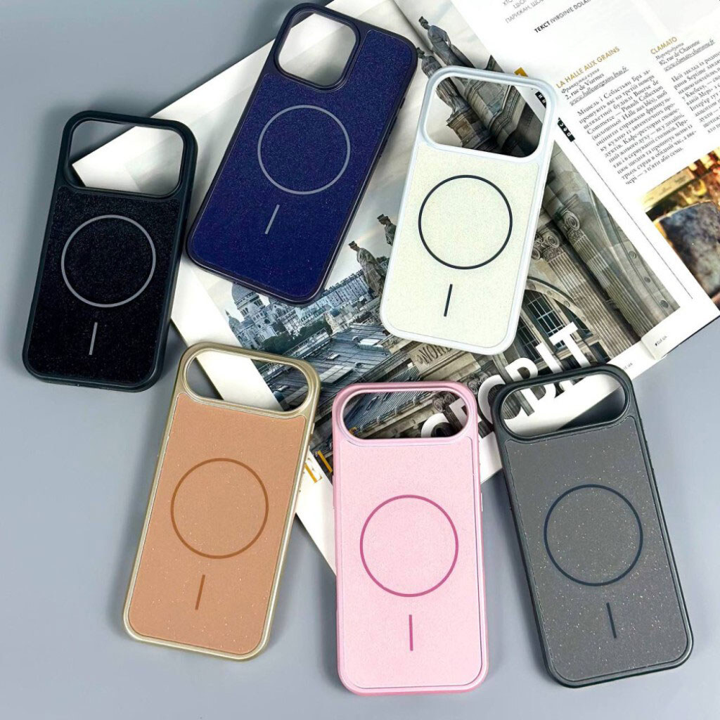 Чехол (накладка) Apple iPhone 17 Air, Glitter Durable Shell, MagSafe, Зеленый - № 6 Чехол (накладка) Apple iPhone 17 Air, Glitter Durable Shell, MagSafe, Зеленый - № 6