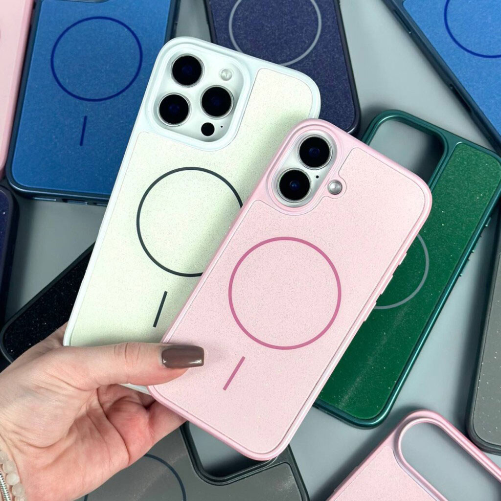 Чохол (накладка) Apple iPhone 17 Pro, Glitter Durable Shell, MagSafe, Сірий - № 10 Чохол (накладка) Apple iPhone 17 Pro, Glitter Durable Shell, MagSafe, Сірий - № 10