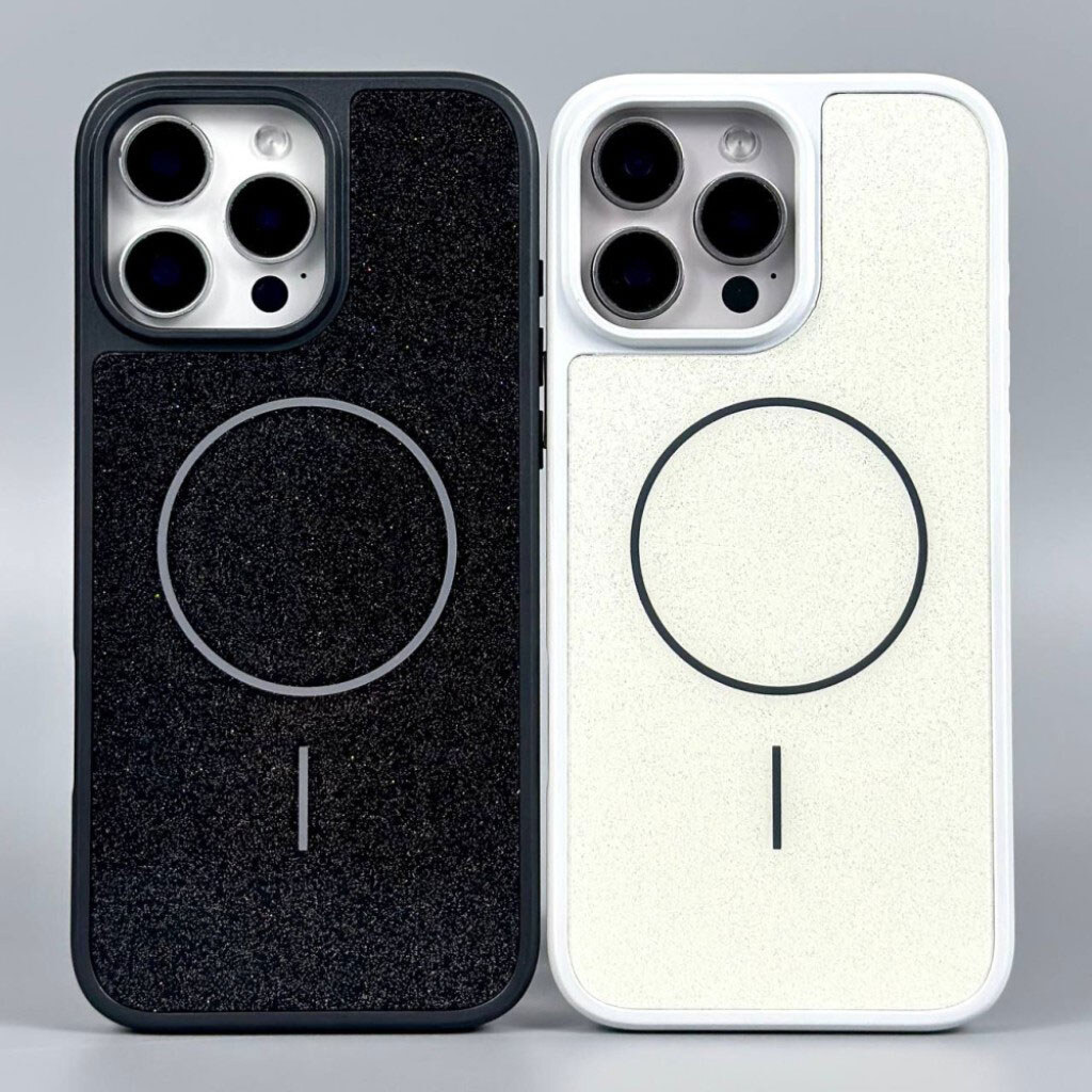 Чохол (накладка) Apple iPhone 17 Pro, Glitter Durable Shell, MagSafe, Сірий - № 14 Чохол (накладка) Apple iPhone 17 Pro, Glitter Durable Shell, MagSafe, Сірий - № 14