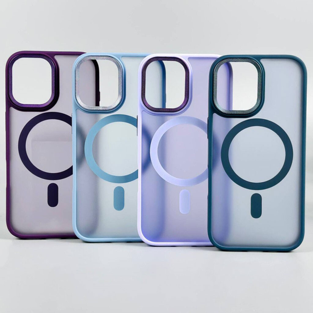 Чохол (накладка) Apple iPhone 17, Matte Corrugated, MagSafe, Сірий - № 3 Чохол (накладка) Apple iPhone 17, Matte Corrugated, MagSafe, Сірий - № 3