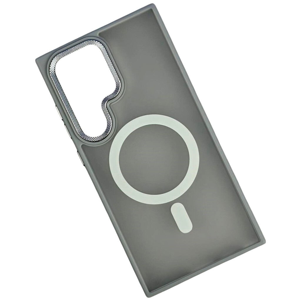 Чехол (накладка) Samsung A055 Galaxy A05, Matte Corrugated, MagSafe, Серый - № 1 Чехол (накладка) Samsung A055 Galaxy A05, Matte Corrugated, MagSafe, Серый - № 1