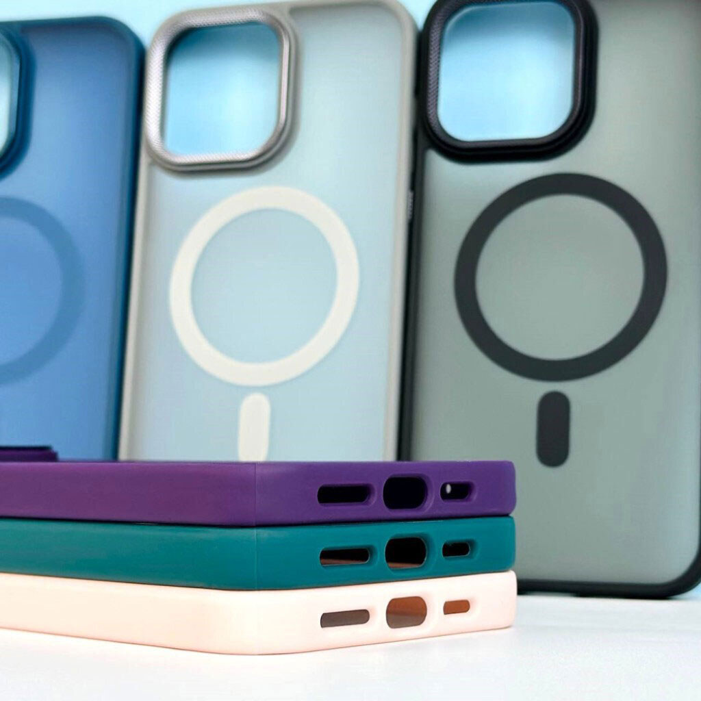 Чехол (накладка) Samsung A057 Galaxy A05s, Matte Corrugated, MagSafe, Зеленый - № 12 Чехол (накладка) Samsung A057 Galaxy A05s, Matte Corrugated, MagSafe, Зеленый - № 12