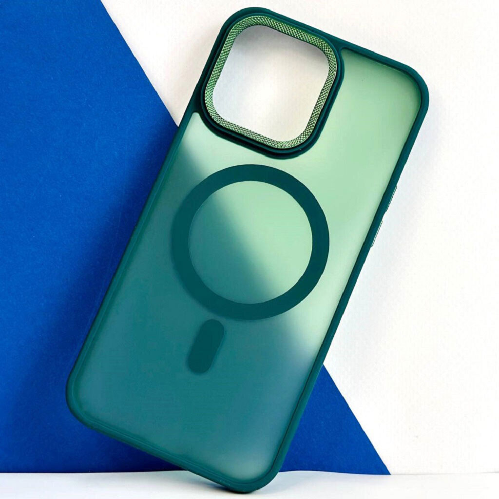 Чехол (накладка) Samsung A165 Galaxy A16 / A166 Galaxy A16 5G, Matte Corrugated, MagSafe, Зеленый - № 2 Чехол (накладка) Samsung A165 Galaxy A16 / A166 Galaxy A16 5G, Matte Corrugated, MagSafe, Зеленый - № 2