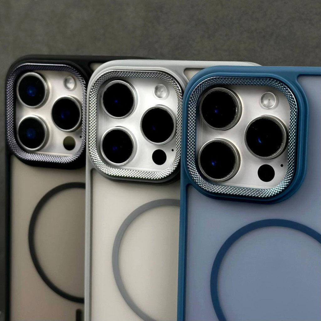 Чохол (накладка) Apple iPhone 14 Pro, Matte Corrugated Camera Thin, MagSafe, Сірий - № 10 Чохол (накладка) Apple iPhone 14 Pro, Matte Corrugated Camera Thin, MagSafe, Сірий - № 10