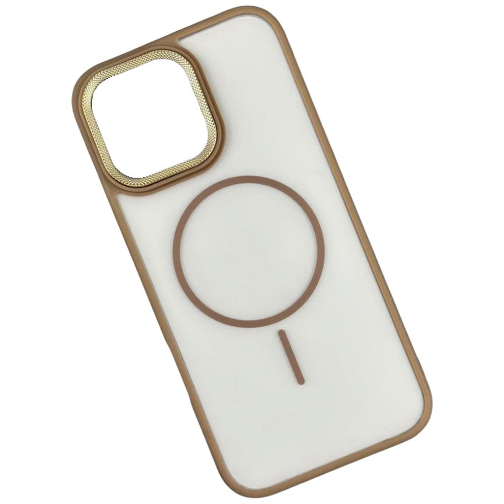 Чехол (накладка) Apple iPhone 14, Matte Corrugated Camera Thin, MagSafe, Коричневый - № 1 Чехол (накладка) Apple iPhone 14, Matte Corrugated Camera Thin, MagSafe, Коричневый - № 1