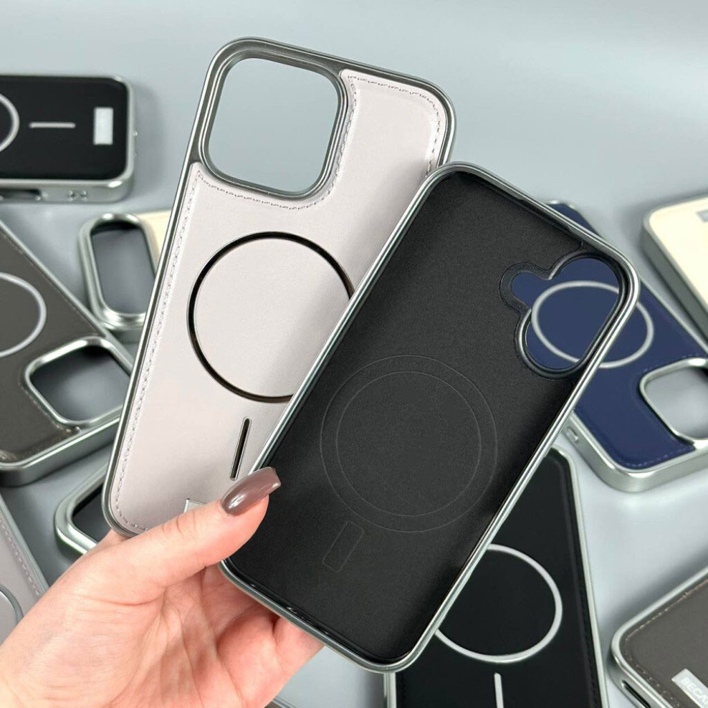 Чехол (накладка) Apple iPhone 17 Pro Max, Becation Matte, MagSafe, Metalllic Grey, Серый - № 9 Чехол (накладка) Apple iPhone 17 Pro Max, Becation Matte, MagSafe, Metalllic Grey, Серый - № 9