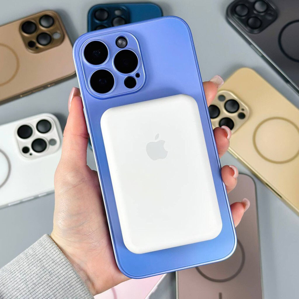 Чехол (накладка) Apple iPhone 11 Pro Max, Matte Ombre, MagSafe, Синий - № 8 Чехол (накладка) Apple iPhone 11 Pro Max, Matte Ombre, MagSafe, Синий - № 8